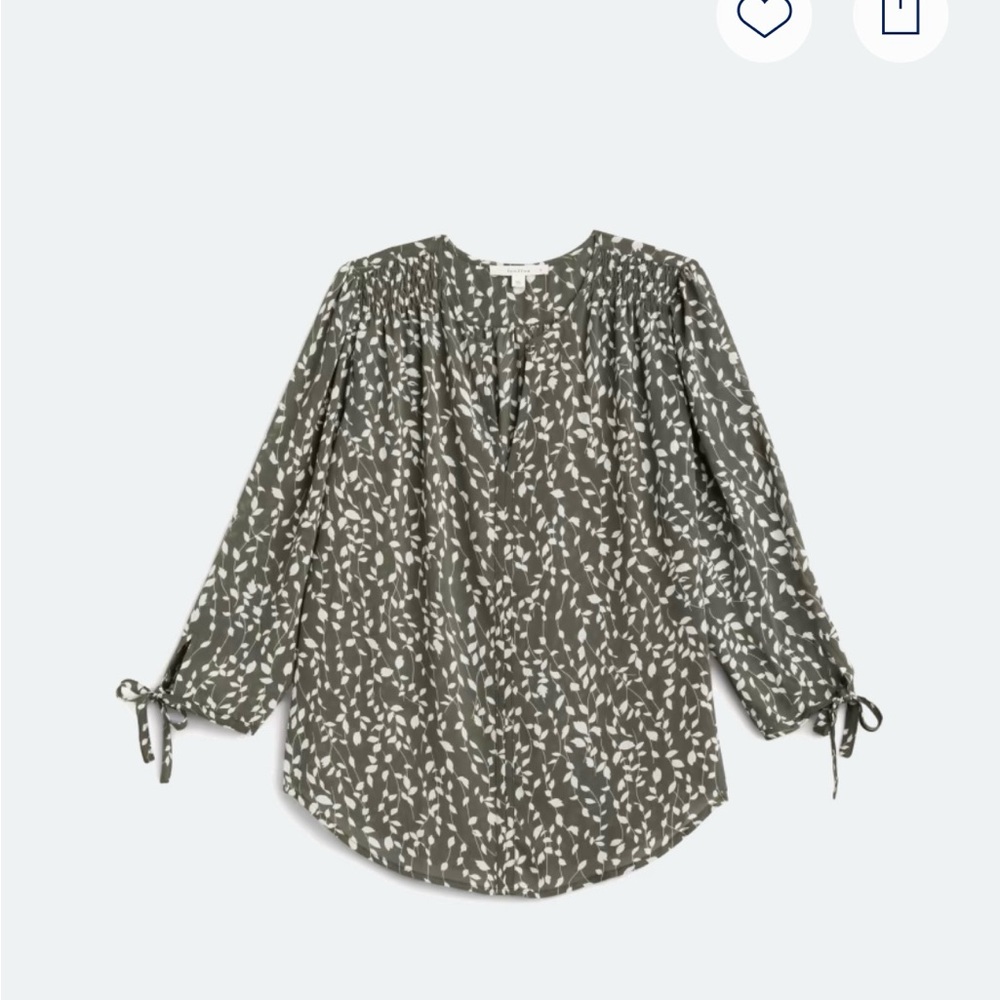 Olive Green The Fun2Fun Amiyah Tie Sleeve Blouse